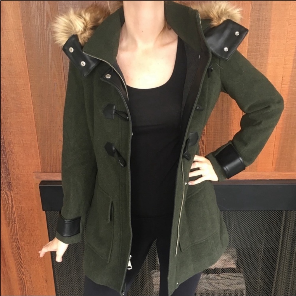 Andrew Marc Wool Trench Coat